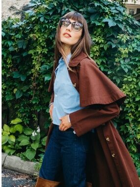 MILLE ALINA COAT IN CHOCOLATE